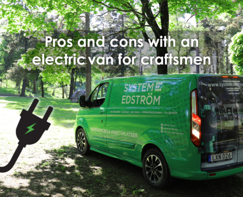 Pros and cons with electric van for craftsmen